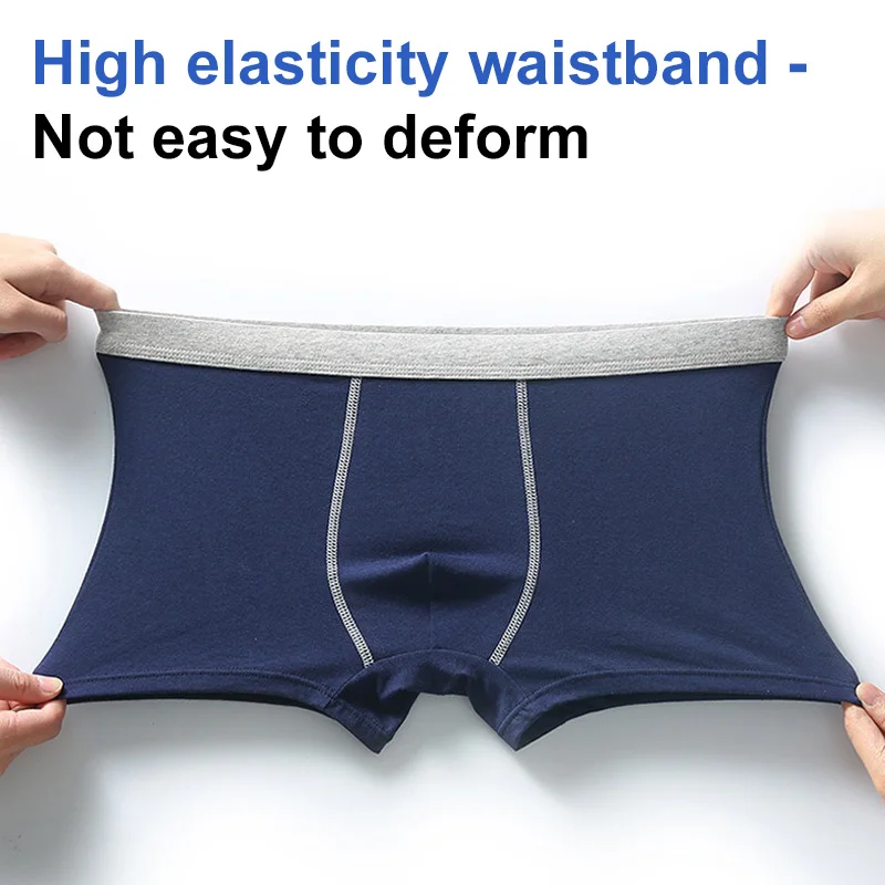 3-Piece Set Boys Boxer Briefs High Quality Cotton Breathable Teens Boxers Solid Mature Teenage Underwear Elastic Men Boxer Short
