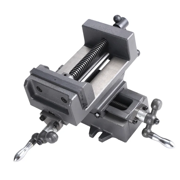 

3" 4" 5" 6" 8" Heavy Duty 2-Way Vertical and Horizontal Cross Slide Drill Press Vise for Milling