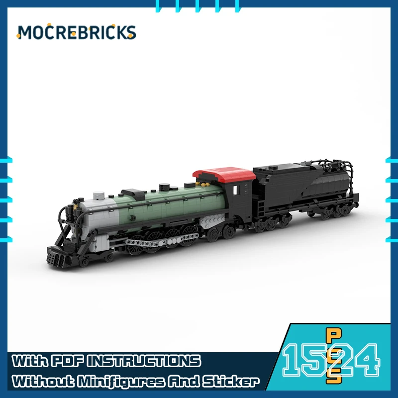 

MOC S2 Паровой локомотив Of 수 markii Железнодорожный поезд Модель DIY Строительный блок Сборка Технология Кирпичи Головоломки Игрушки для подарков