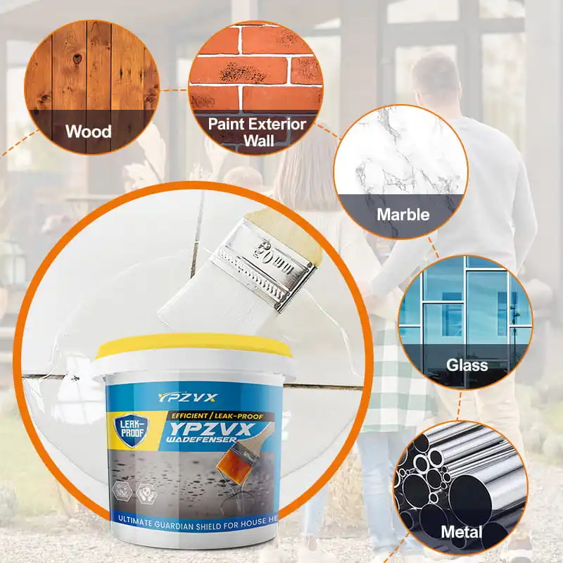 Transparent Waterproof Adhesive Seal Liquid Interior And Exterior Walls Bathroom Waterproof Coating Roof Leak Repair Materials