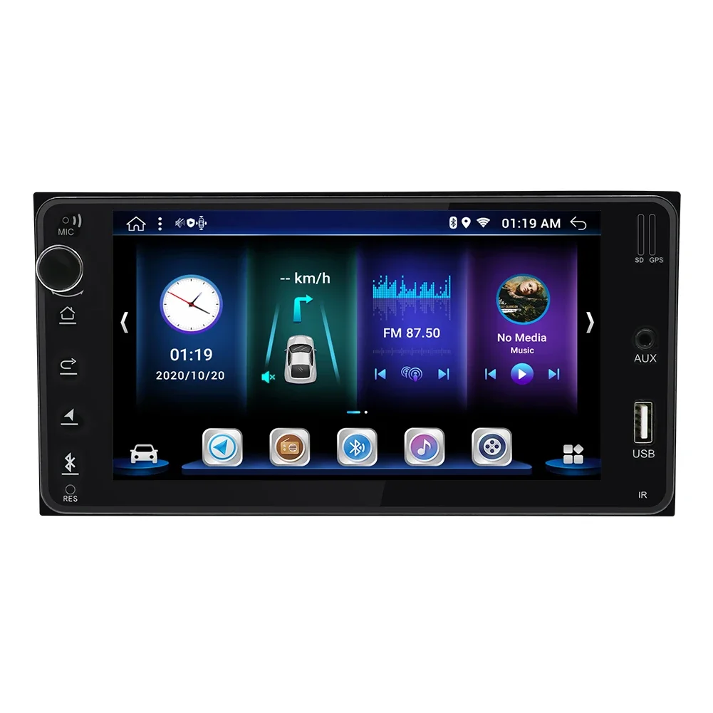 7'' Car Screen Android12 Car CD Player GPS Navigation Auto Body Systems MP5 Multimedia Stereo Audio Car DVD Player FOR Toyota