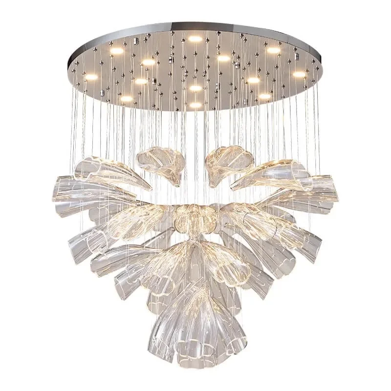 

Petals, light luxury, chandelier, creativity, personality, art, living room, main lamp, designer, hotel