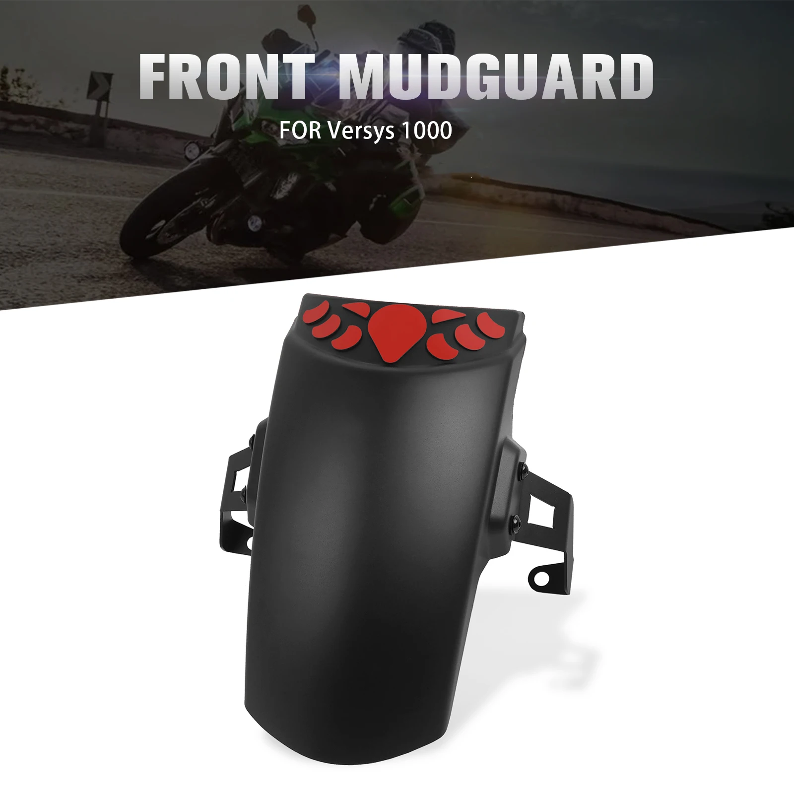 

For Kawasaki Versys 1000 Versys1000 2019 2020 2021 2022 2023 Motorcycle Front Fender Extender Mudguard Extension