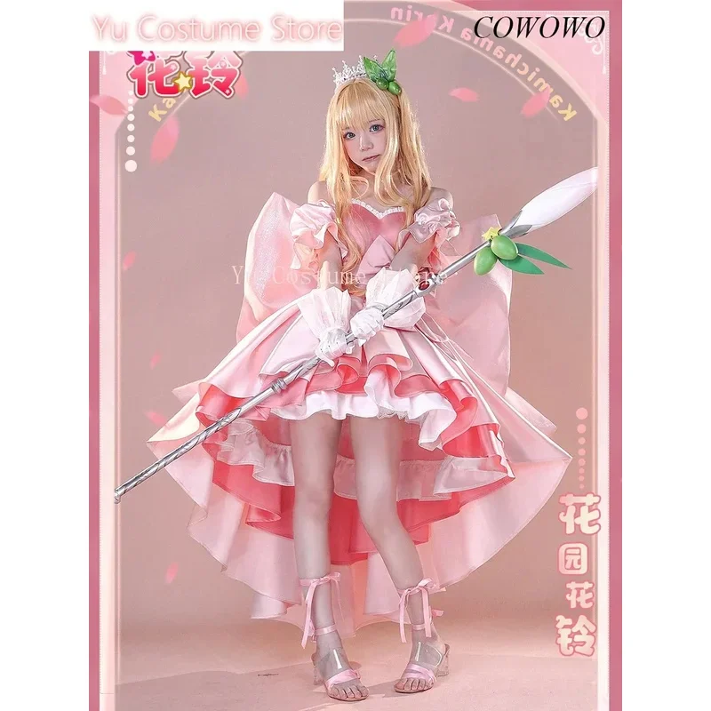 يو أنيمي! Kamichama Hanazono Karin فستان أنيق رائع زي تنكري جميل زي حفلة الهالوين للنساء؛ 3، v'5.t؛ 8