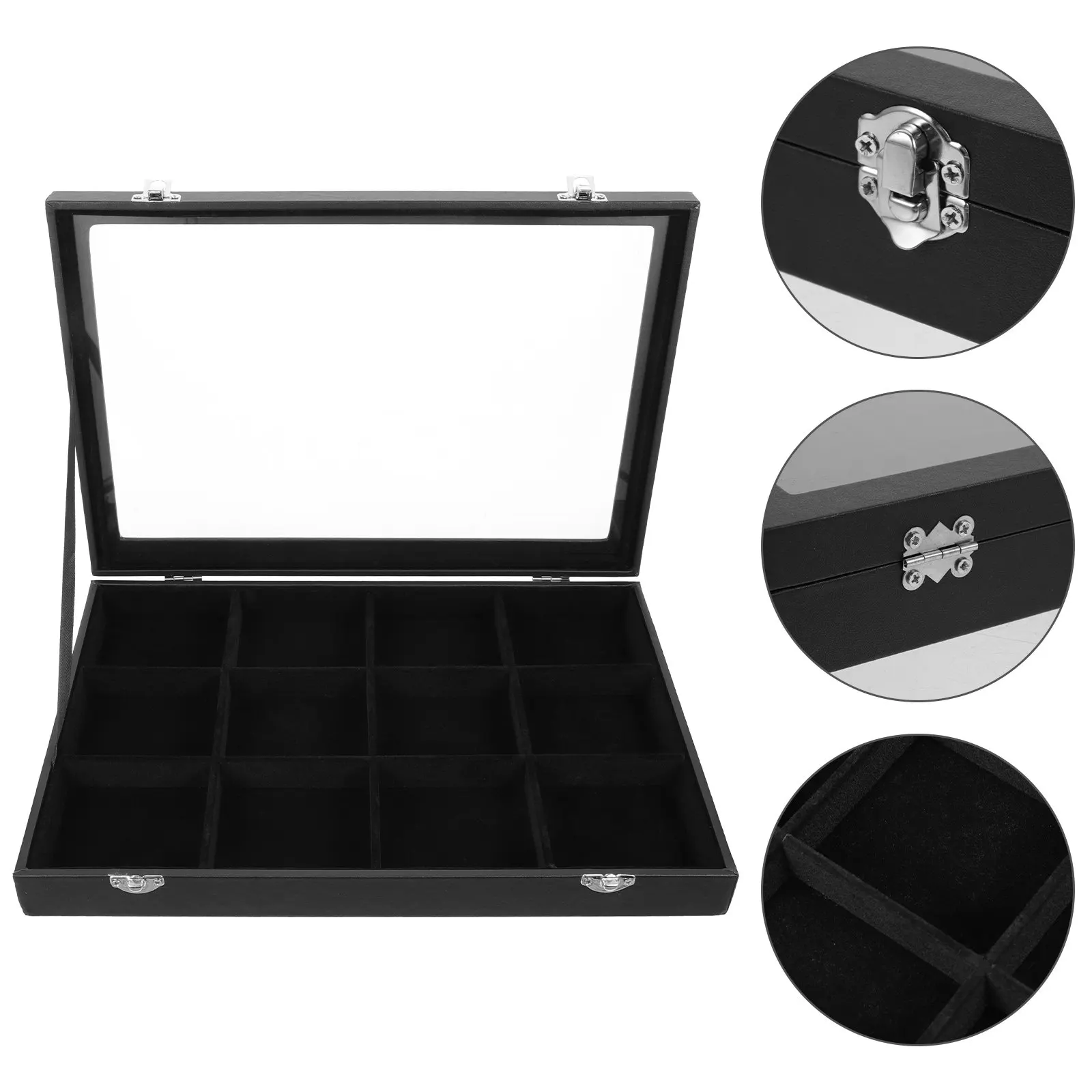 

Premium Jewelry Storage Box Organizer for Earrings Rings Bracelets Necklaces Compact Lightweight Design Home Desk Travel Gift