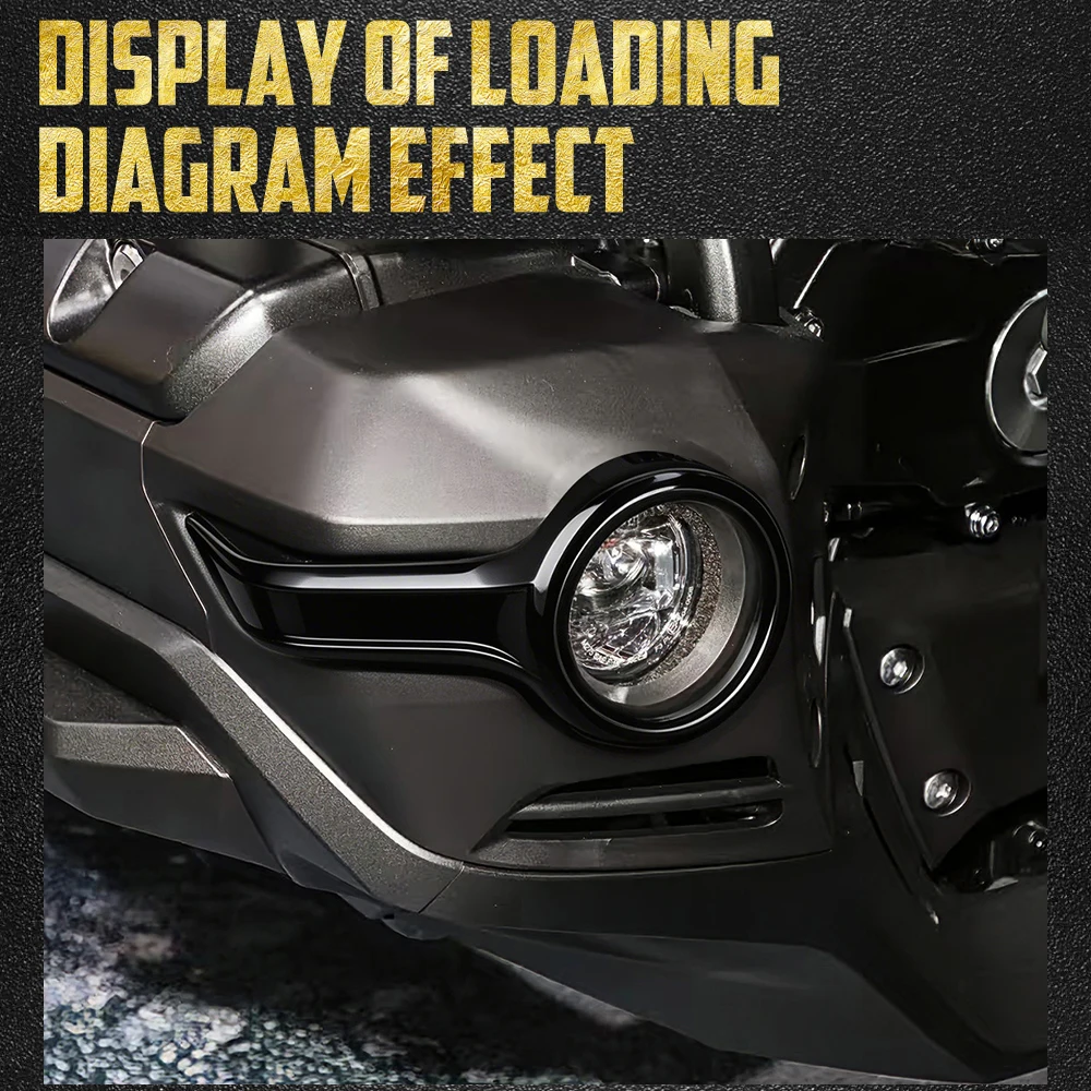 Motorcycle Fog Light Trim Rings Side Fairing Bezel Covers For Honda Gold Wing Goldwing GL1800 Tour 2018-2022 2023 Decoration ABS