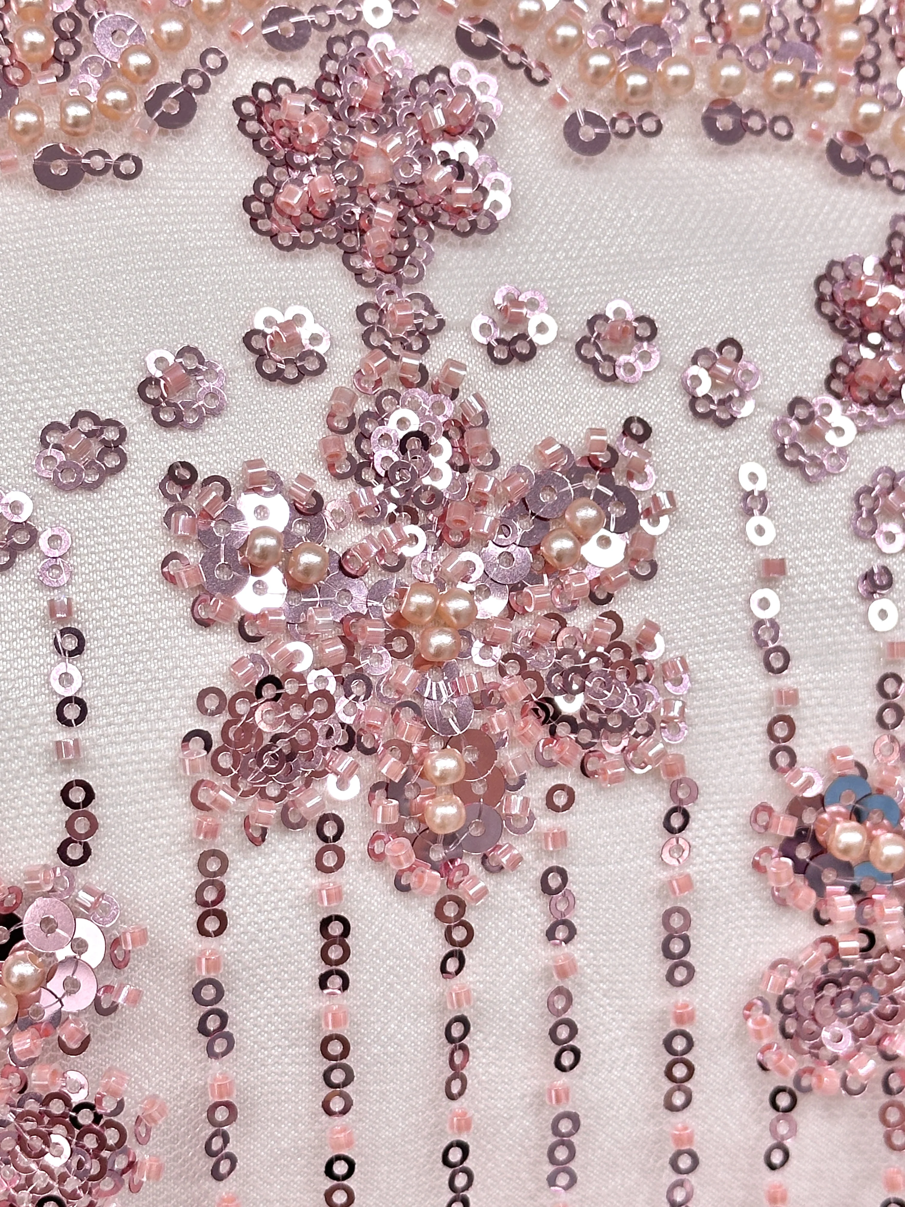 2026 luxe mesh tule kant stof pailletten met Franse zware kralen tule kant stof Nigeria voor bruiloft materiaal