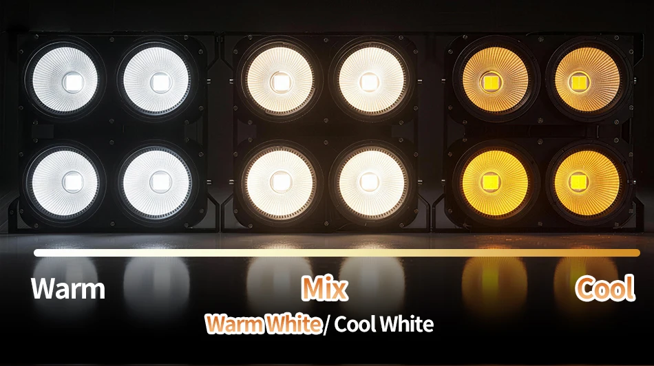 aicpose 4x100W Blinder COB Bühnenlichter Hohe Helligkeit DMX512-gesteuertes LED DJ Disco Beleuchtungssystem – Detail 5