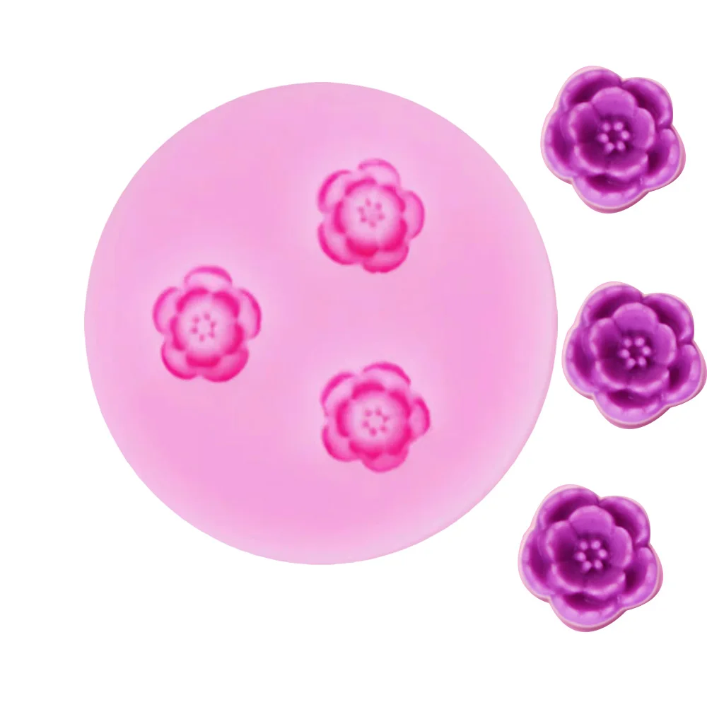 Plum Flowers Silicone Molds Baking Frost Form For Chocolate Ice Bakeware Moulds Cake Decorating Tools Professional Accessory