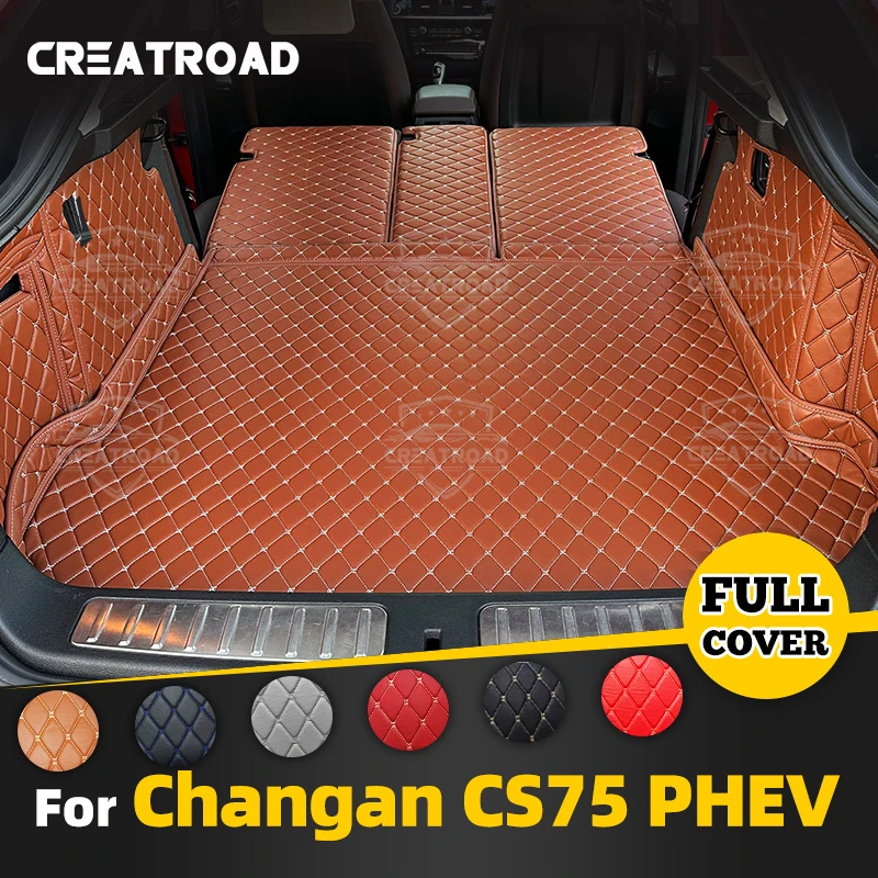 

For Changan CS75 PHEV 2018 2023 Auto Full Coverage Trunk Mat Car Anti-dirty Pad Protective Pad Cargo Liner Interior Accessories