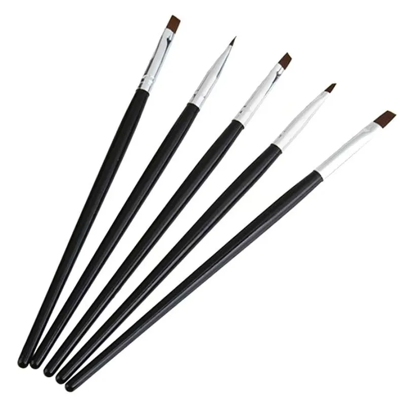 5pcs/set Dental Resin Brush Pen Dental Resin Silicone Shaping Pen Brush Dental Composite Cement Porcelain Teeth Shaping DIY Tool
