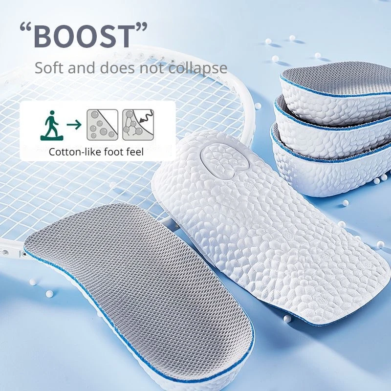 Height Increase Insoles Men Women Shoes Flat Feet Arch Support Orthopedic Insoles Sneakers Heel Lift Memory Foam Soft Shoe Pads