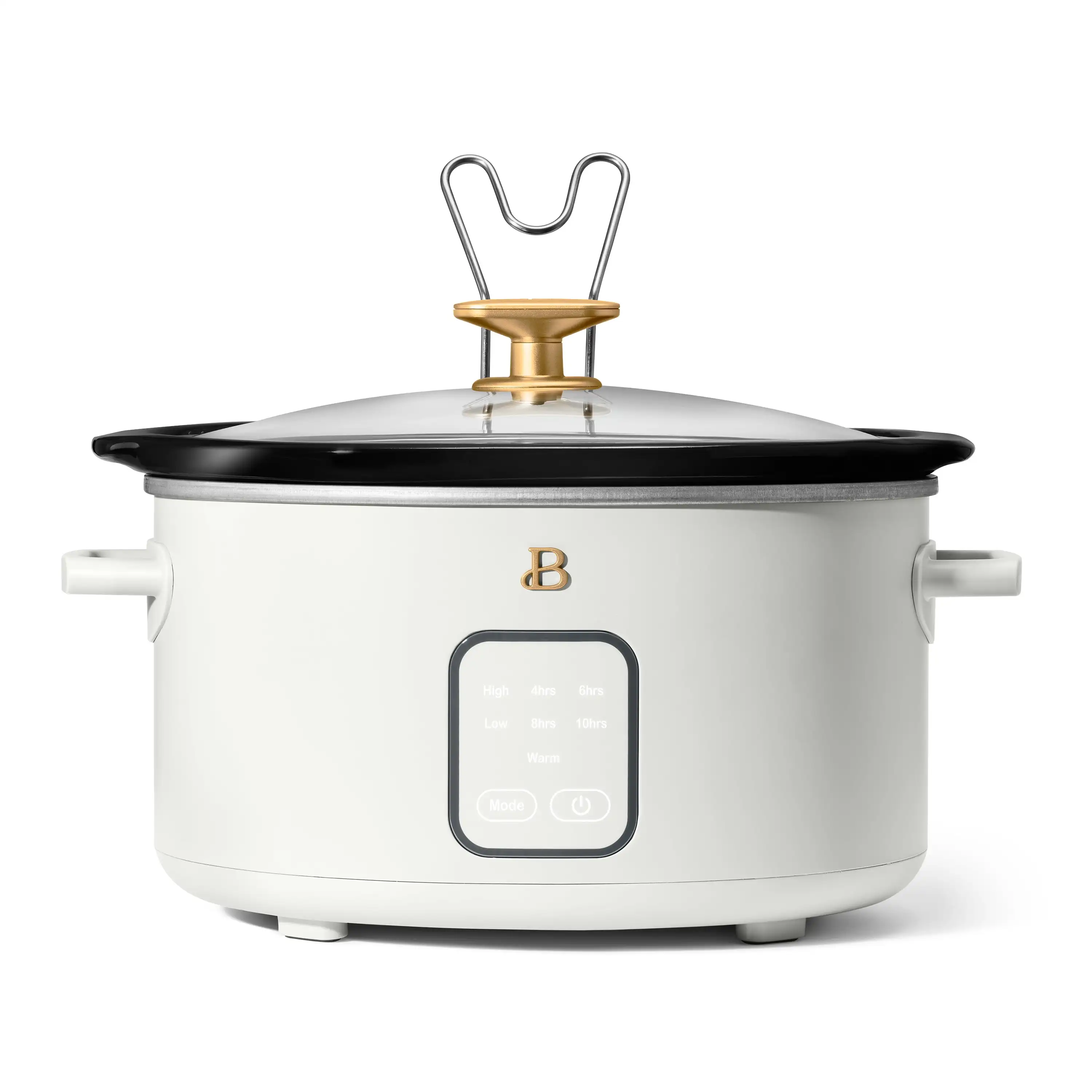 

4Qt Slow Cooker with Touch-Activated Display in White