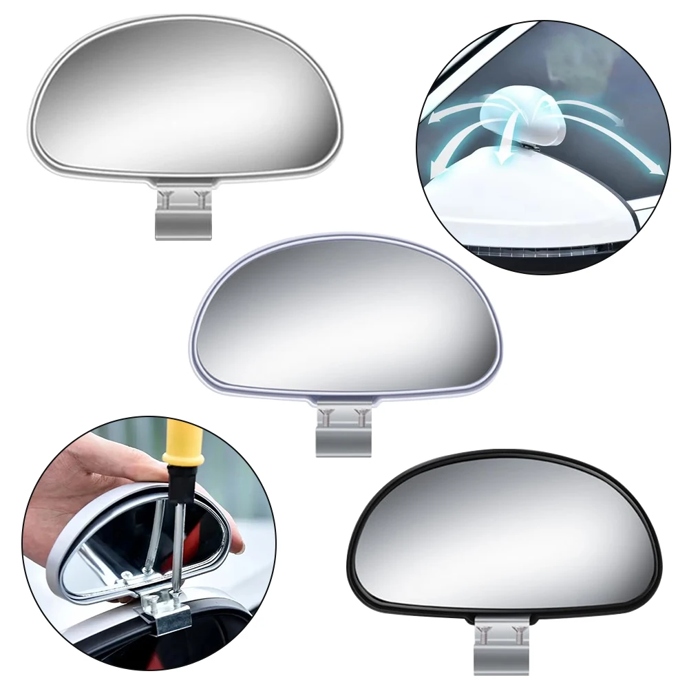 

1 Pair Anti-collision Adjustable Car Reversing Auxiliary Mirror Blind Spot Mirror Reflective HD Mirror Modified Mirror