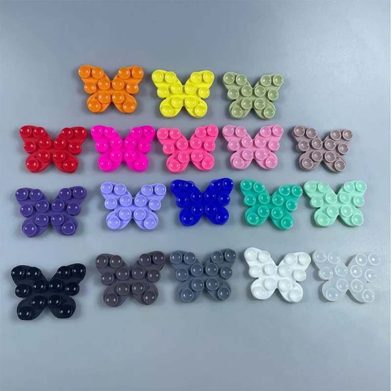 1Pcs Phone Fixture Suction Cup Silicone Butterfly Double-sided Suction Cup Back Adhesive Mobile Phone Rubber Suction CupHot Sale