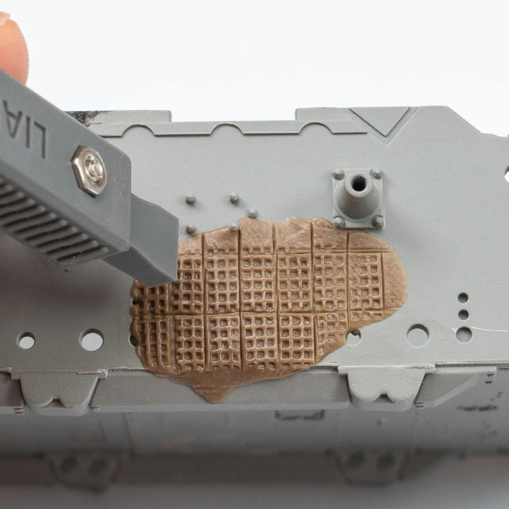 LIANG-0229a/b 용 Zimmerit 코트 조립 탱크 모델 용 도구 모델 취미 DIY 액세서리 용 특수 항자성 갑옷 부품