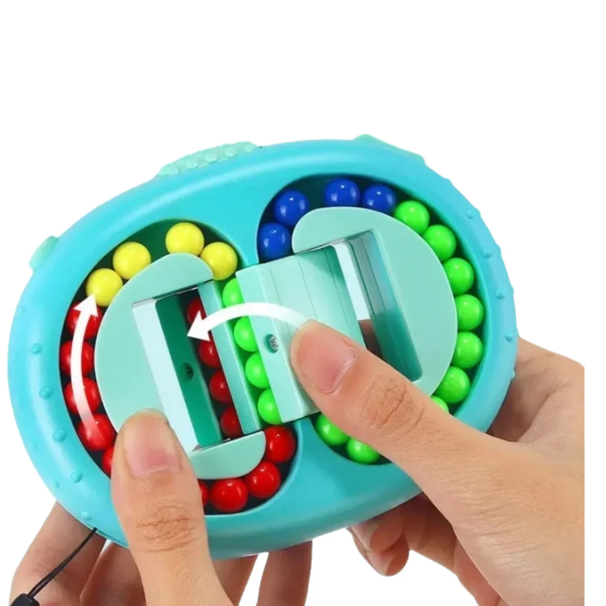 Bunte Bohnen Fidget Spinner Multifunktions-Finger-Spinnspielzeug Stressabbau-Dekompressionswerkzeug für Kinder und Erwachsene