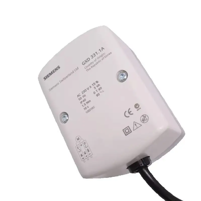 Residential Air damper actuators, Rotary version, three-position control,GXD331.1A