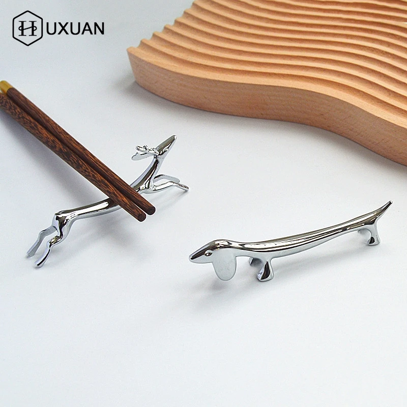 【W】Metal Cutlery Rack, Deer-shaped Chopstick Rest, Zinc Alloy Chopstick Rest, Tableware, Home And Kitchen Accessories Rack