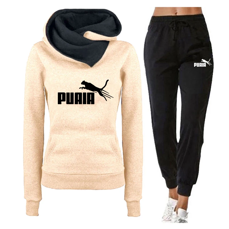 Herbst-Winter Freizeit-Sportoutfits Damen-Set/Hoodie/Hose 2026 Neuankunft Damen-Trainingsanzug Kapuzenpullover und Jogginghose – Detail 2