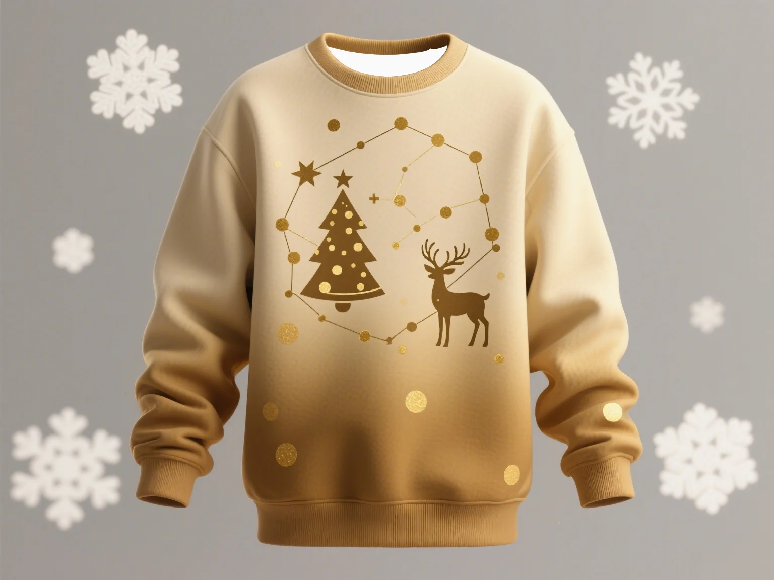 شتاء دافئ عيد الميلاد الجرافيك طباعة البلوز جولة الرقبة للنساء عطلة مريحة لينة عارضة السترة الفنية قمة الموضة