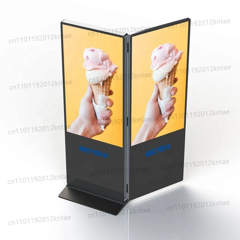 Double Side Screen Lcd Tv Totem Kiosk Monitor Advertising Player Android Publicidad Digital Menu Board Exhibition Display Stand