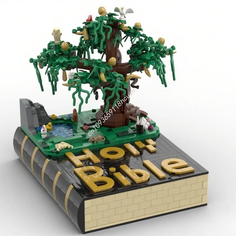 491 pçs moc a bíblia sagrada adam e eve modelo blocos de construção brinquedo arquitetura diy ideia criativa tijolo presente natal aniversário