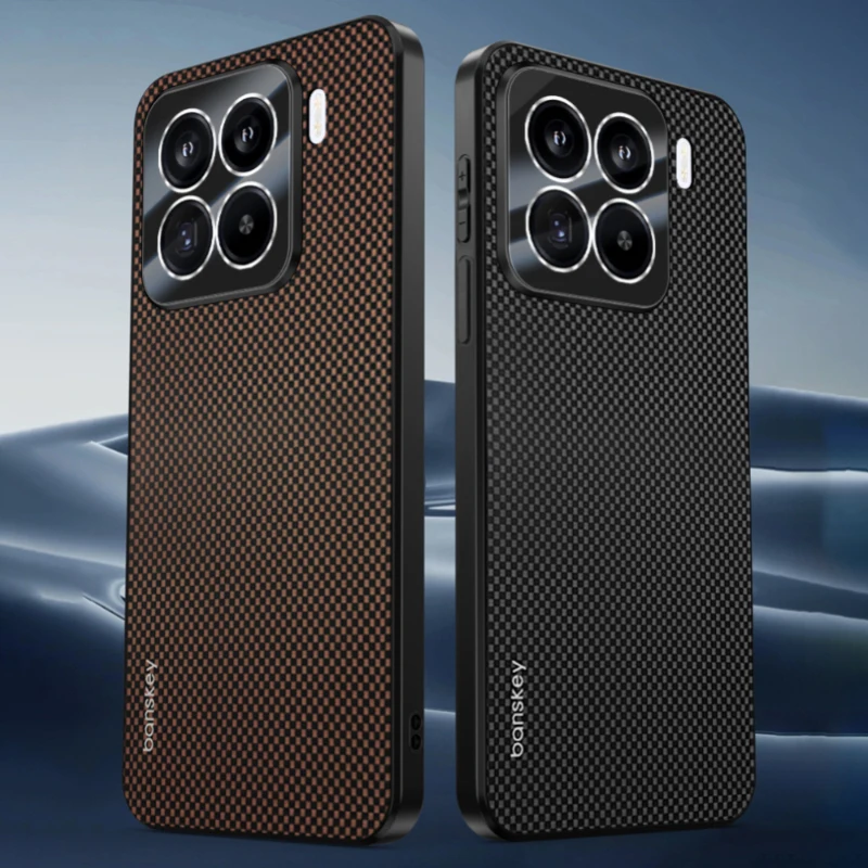 Luxus Einfarbig Matte Kevlar Carbon Faser Wärmeableitung Stoßfest Telefon Fall Für Xiaomi 15 Ultra 14 Pro Stoßstange Zurück Abdeckung