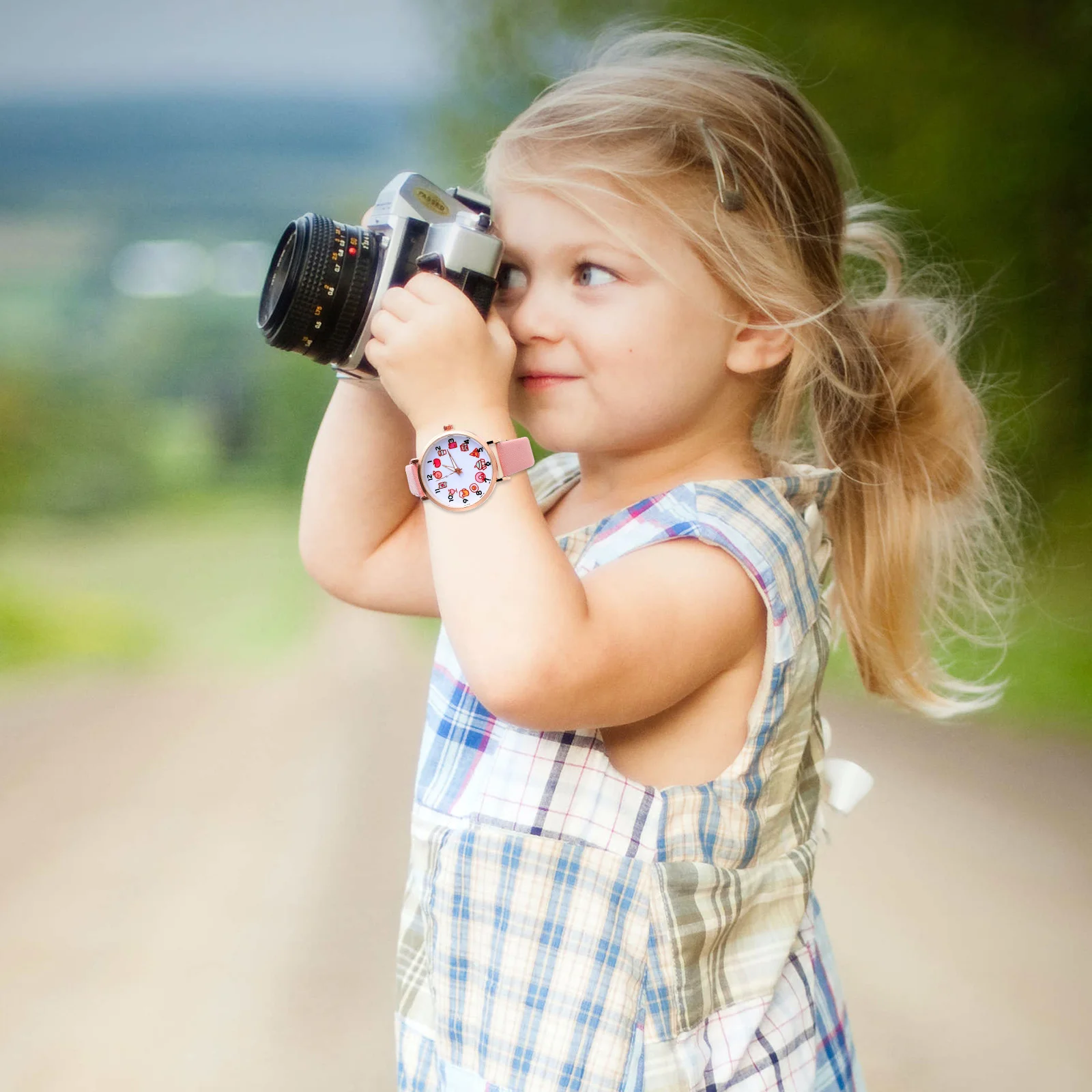 مشاهدة مجموعة الساعات ل الكرتون الهاتفي حركة الكوارتز سوار الخرز أجراس الهدايا ل