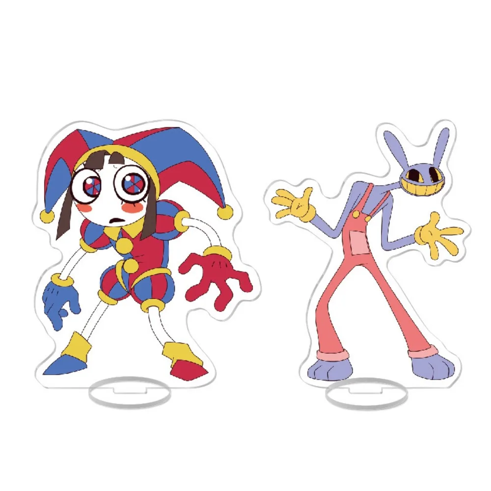 

For TADC Pomni Jax Ragatha Gangle Zooble Kinger Caine Gummigoo 10cm Creativity Acrylic Stand Anime Peripheral Desktop Ornament