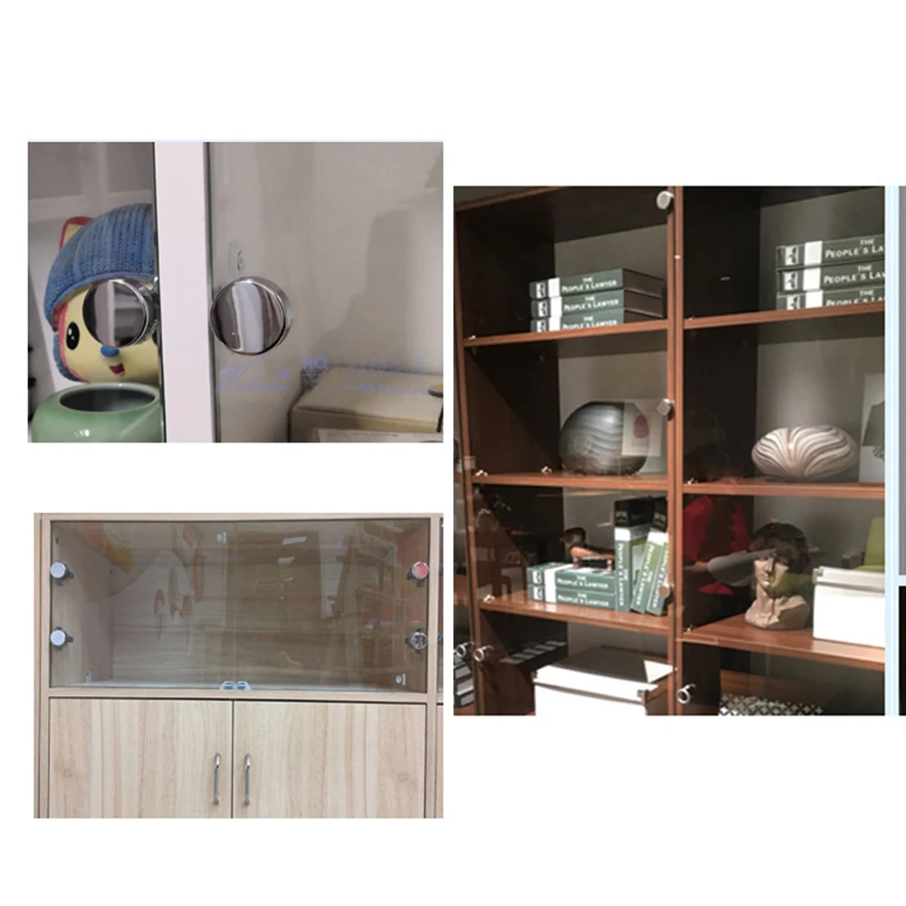 For Glass Furniture Use For Mini Round Head Hinge with Hydraulic Buffer for Smooth and Stable Glass Door Operations