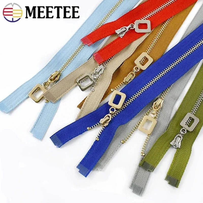 

3Pcs 3# Metal Zippers 15-30cm Close-end 40-70cm Open-end Gold Silver Zipper for Bags Clothes Closures DIY Sewing Accessories
