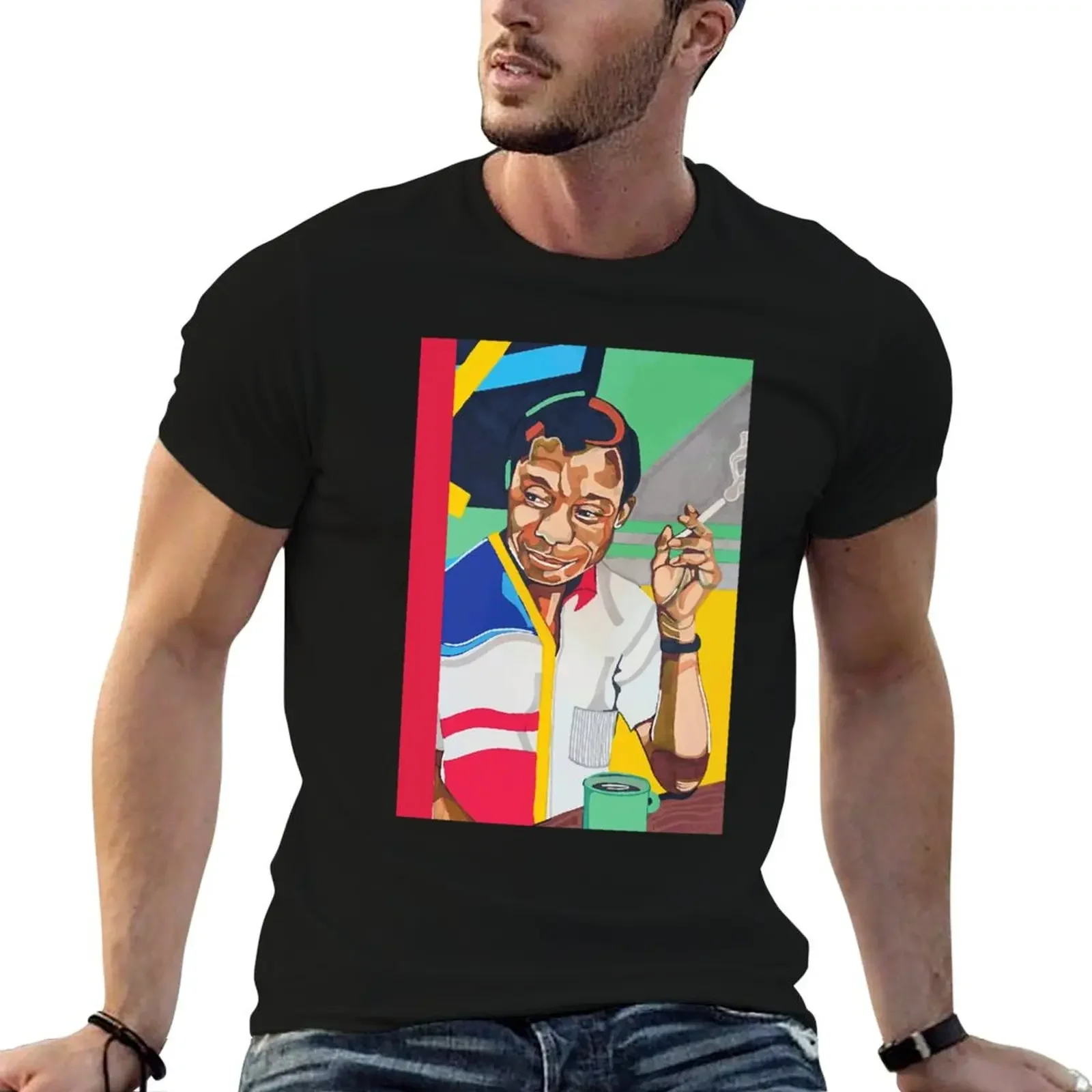 

Vintage Style Art James Baldwin People Classic Music T-Shirt basketball graphic tees Short sleeve tee Men's t shirts