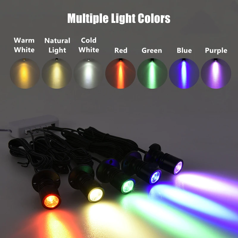 USB DC5V Mini LED Spotlight 3W Adjustable Jewelry Cabinet Showcase Counter Lamp Surface Mounted Ceiling Spot Light With Switch