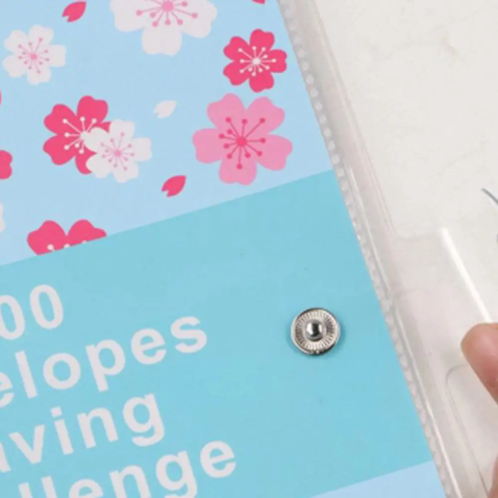 Financial Management 100 Envelope Savings Challenge Money Saving Loose-Leaf Binder 100 Envelope Challenge Binder PU 100 Envelope