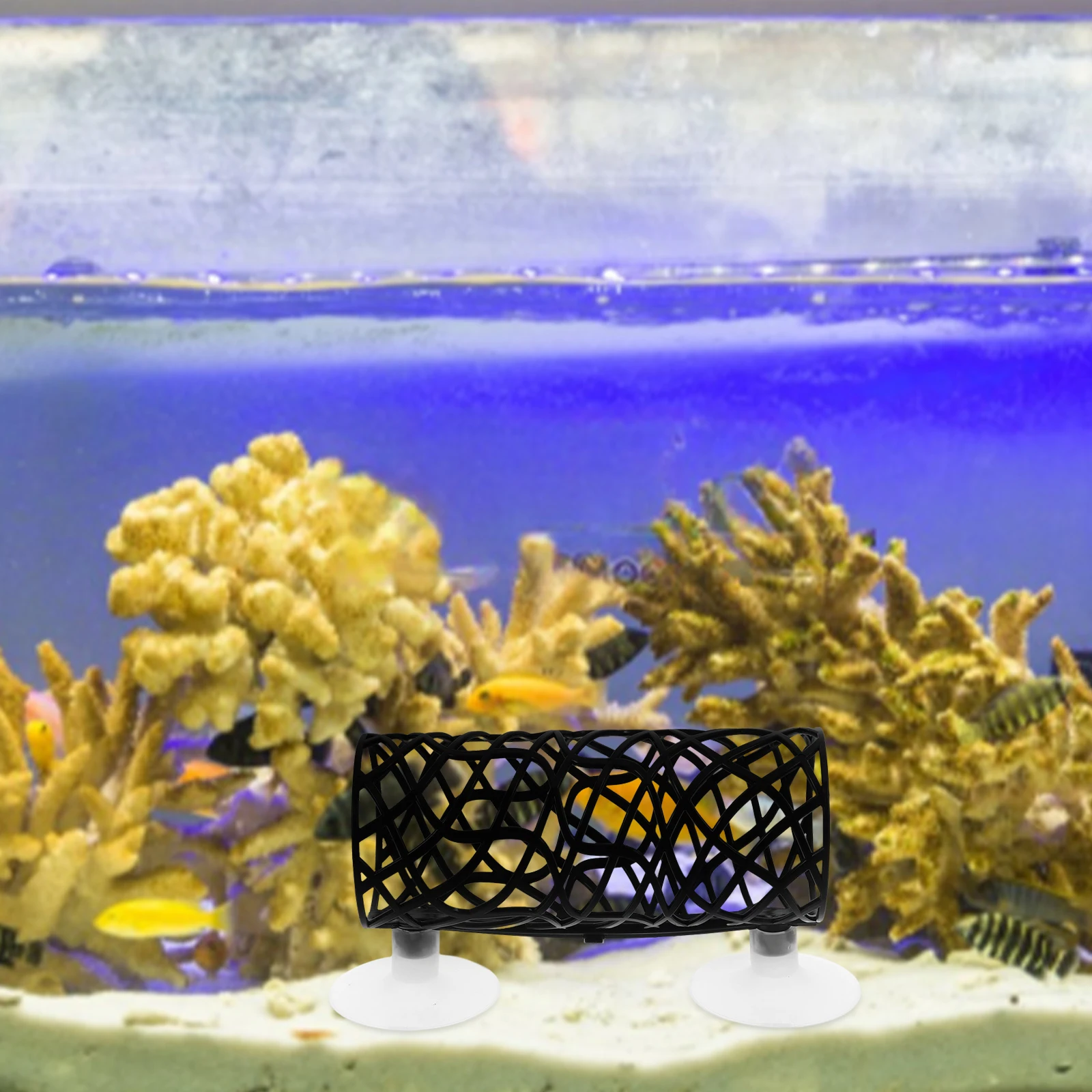 

Fish Tank Cave Decoration Aquarium Ornament Hollowed Tunnel Ornaments Betta Decorations Abs Bed