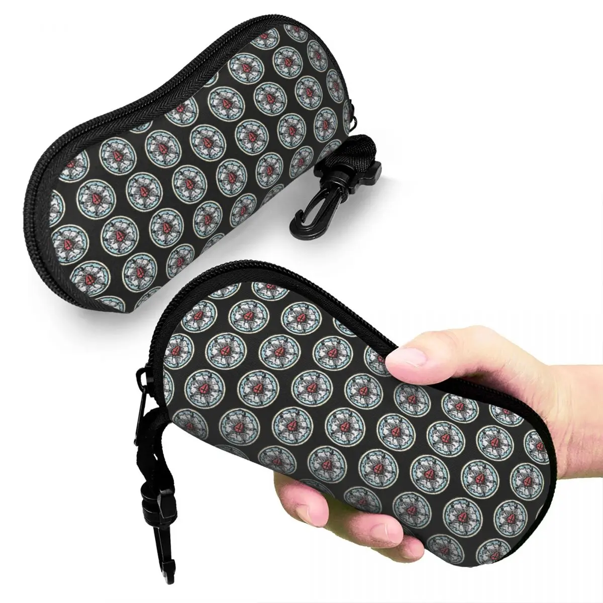 

Martin Luther Rose Lutheran Symbol Distressed Chalk 5 Solas Shell Glasses Case Protector Sunglasses Box Eyeglasses Bag Pouch