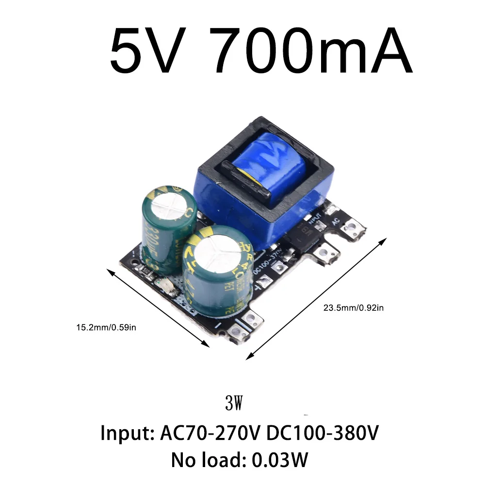 AC-DC 5V 700mA 1000mA 2000mA Precision Buck Converter AC70-270V to 5V DC Step Down Transformer Power Supply Module