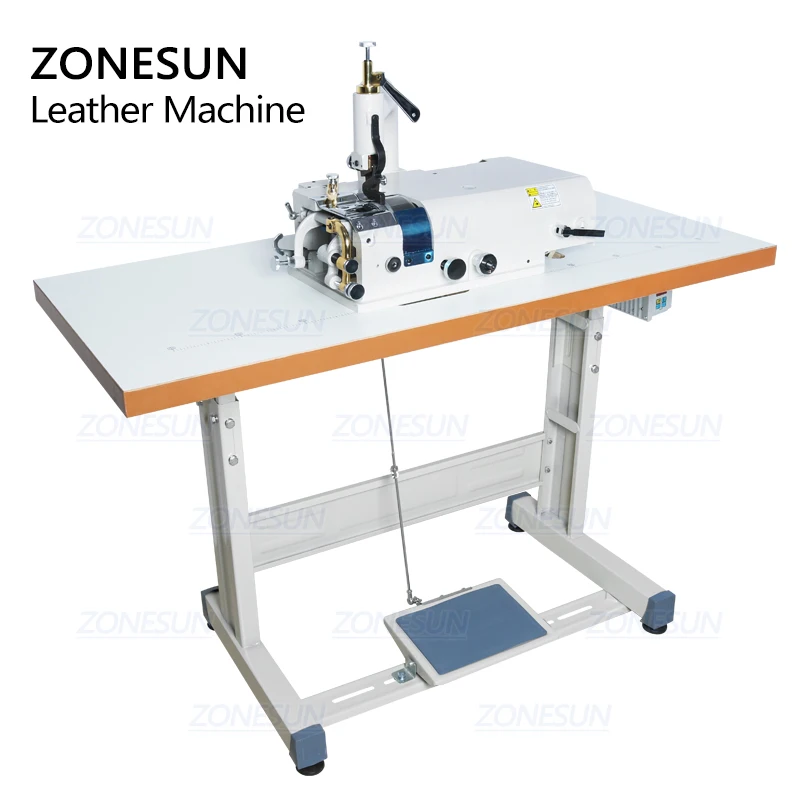 ZONESUN 801 Electric Leather Skiving Machine Bottom Feed Bell Knife Skiver Leather Skiver Vegetable Tanning Scrape Thin Tool