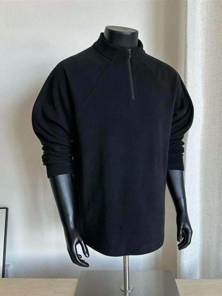 

Men's Long Sve T-irt Fitn Winter Riding f Zip Inner Wear Base irt Slim Fit American Sle Youth Warm Polyester F...