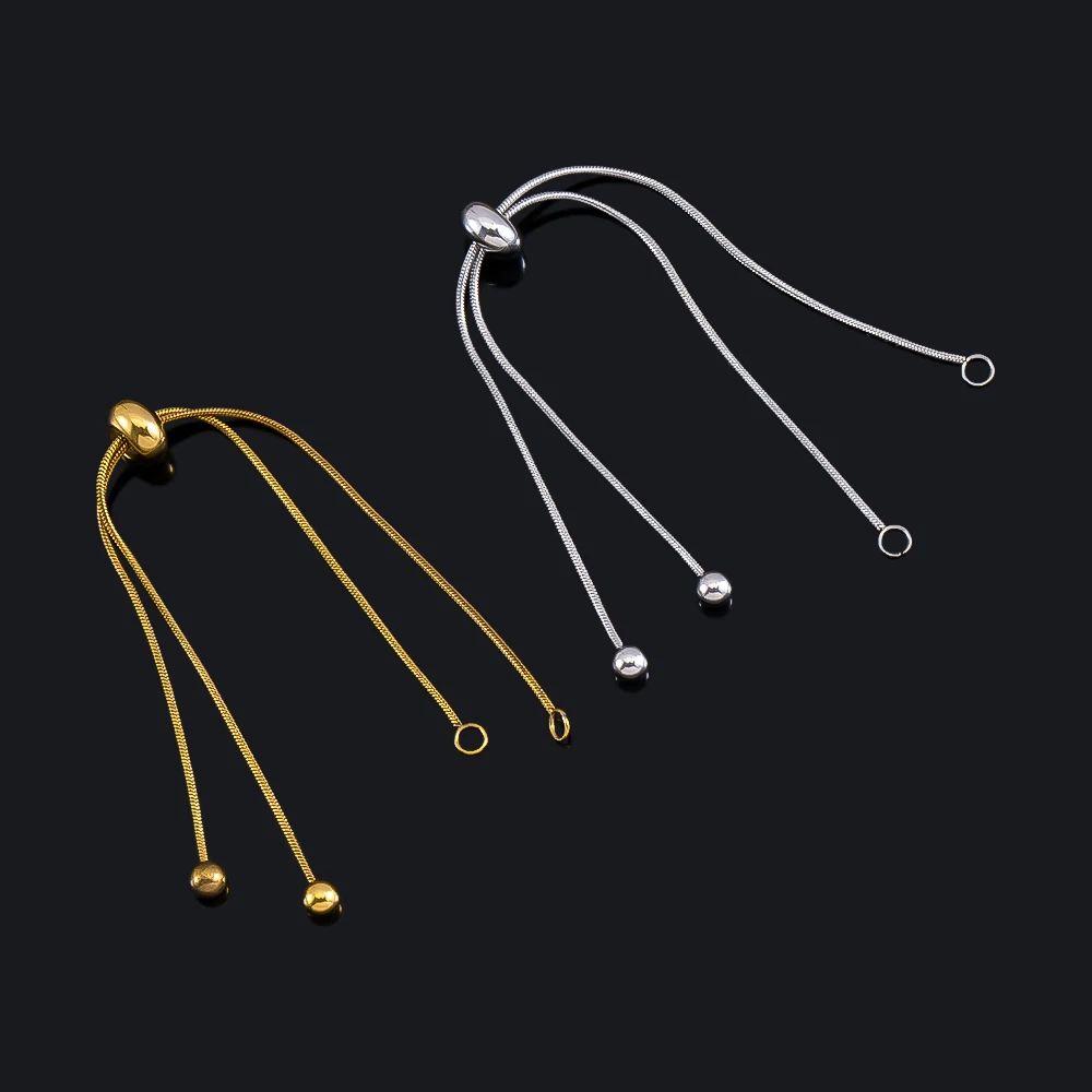 5PCS 12cm Stainless Steel Necklace Extender Chain Extension Chain for Jewelry Making Bracelet Anklet DIY Gold Silver