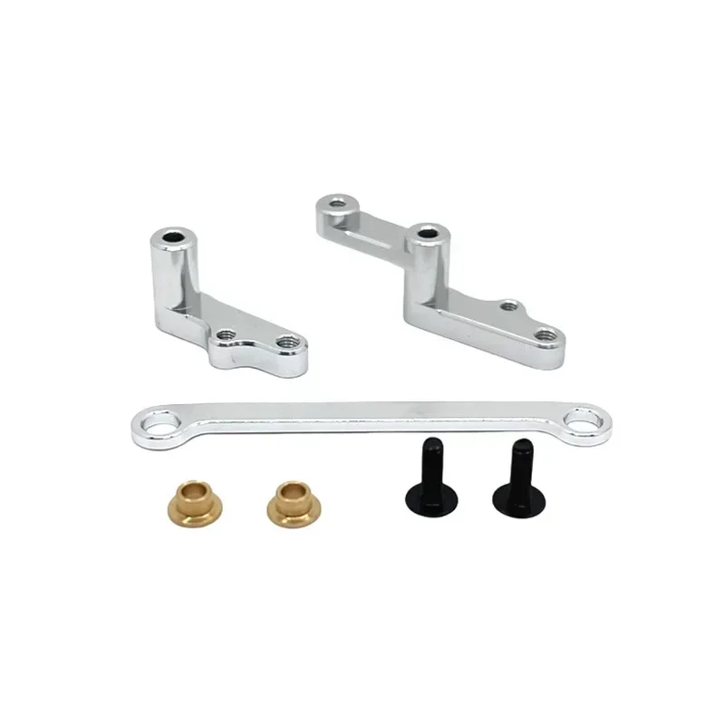 WLtoys 1/12 124008 RC Car's 2706 Metal Steering Assembly Aluminum, for Climbing, Ensures Precise Steering, Ideal for Upgrade.