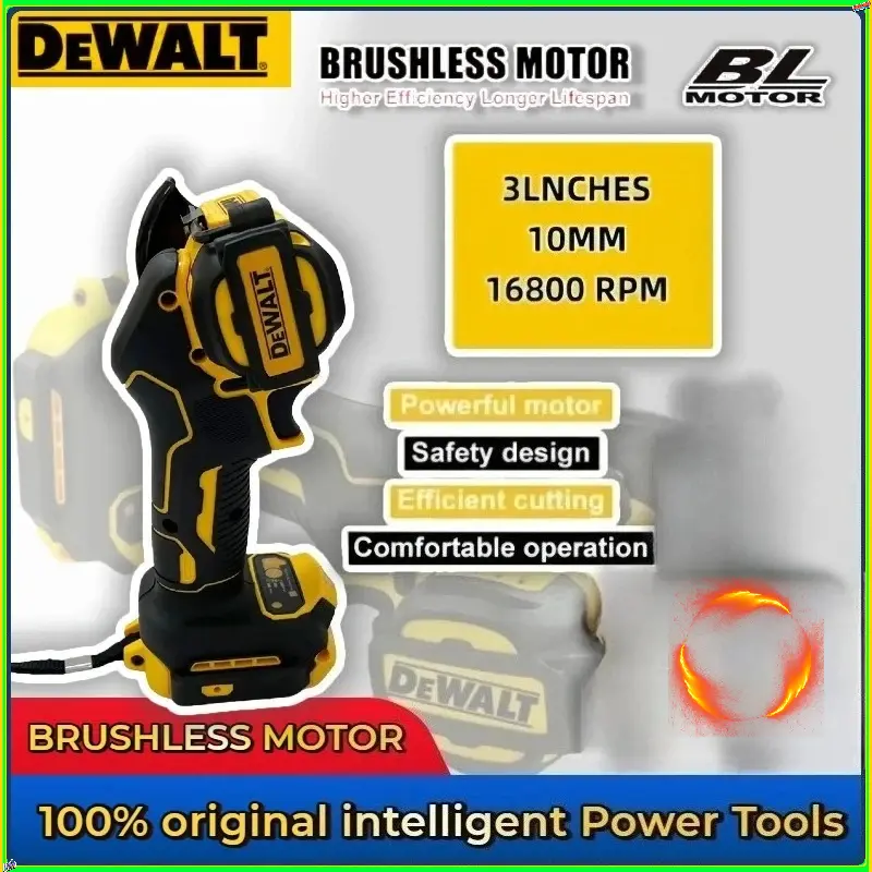 Esmerilhadeira angular sem fio DEWALT, mini máquina de polimento e corte de 3 polegadas, ferramentas elétricas para bateria de 20V/18V