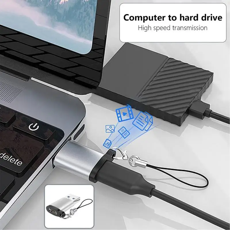 USB-адаптер типа C, разъем USB 3.0, высокоскоростной разъем для передачи данных «папа-мама» типа C для мобильных телефонов, ноутбуков