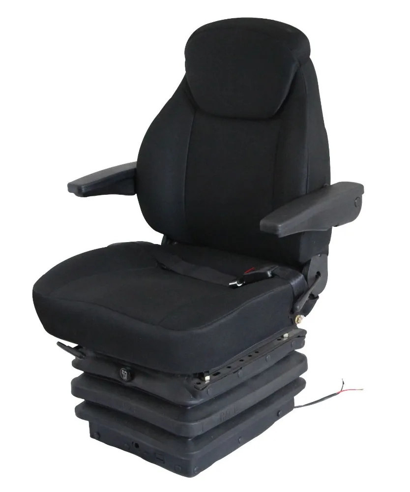 YJ03 Luxury Air Suspension Agricultural Machinery New Sleeper Leather PVC Fabric Armrest Tractor Seat
