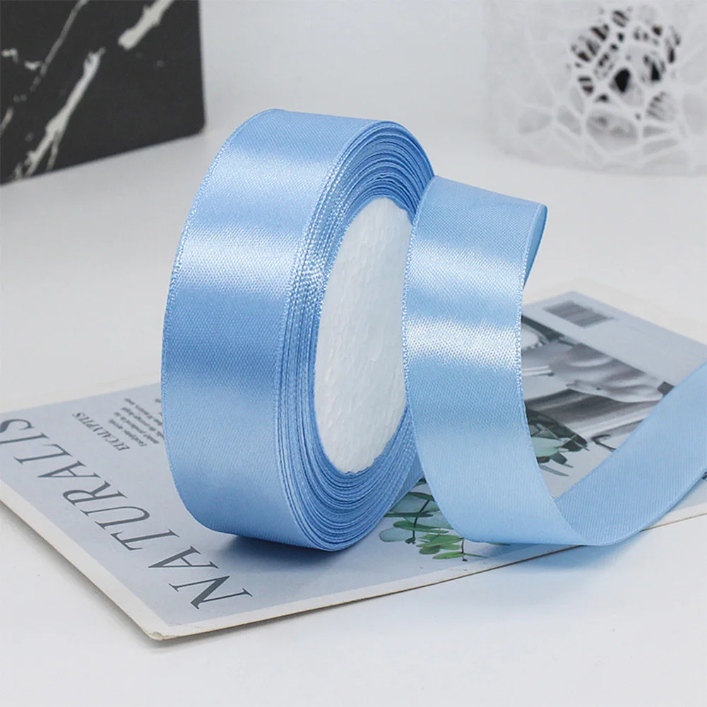 23meters/roll Satin Ribbon For Birthday Present Packing Wedding Christmas Decorations DIY Flower Decorate Cake Bread Box