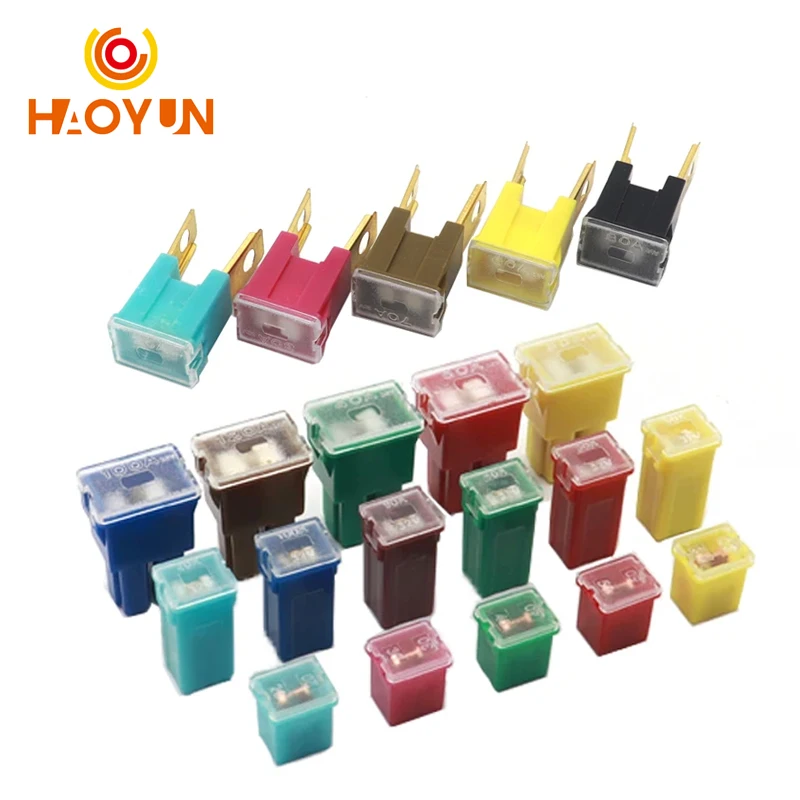 【5PCS】Square Car Fuse Box Waterproof Socket 32V DC Connecting Type Fuse 20A 30A 40A 50A 60A 70A 80A 90A 100A 120A