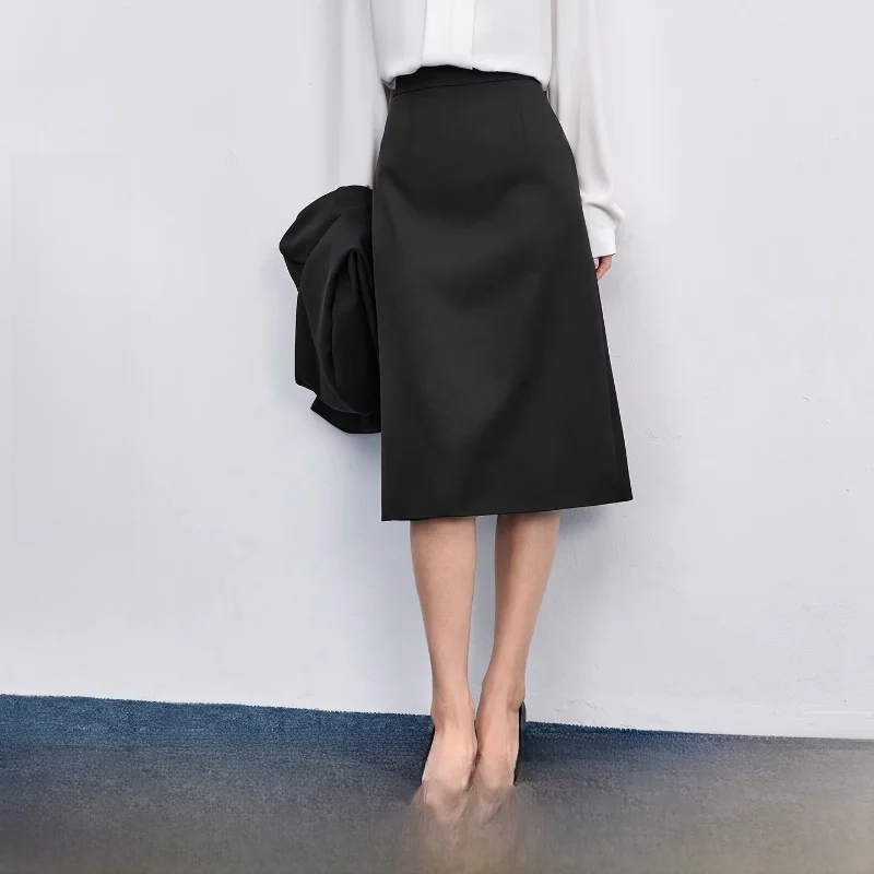 

Профессиональная деловая юбка-карандаш для женщин, удобная в уходе, для работы, поездок на работу, офиса, для учителей, с разрезом сзади