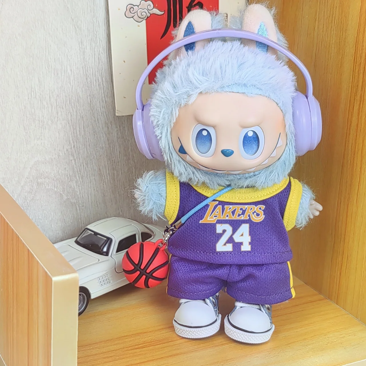 

17cm for Labubu Clothes Mini Labubu Clothes Basketball Accessories Playe for Labubu Clothes Idol Athlete Clothes Gift
