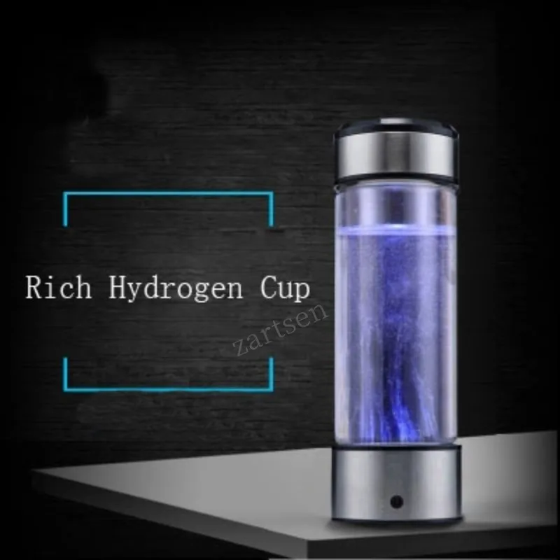 Rechargeable Hydrogen Rich Water Generator Electrolysis Energy Antioxidant ORP H2 Water Ionizer Anti Aging Healthy Bottle